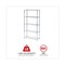 Alera 36 in. x 14 in. x 72 in. 5-Shelf Residential Wire Shelving - Silver